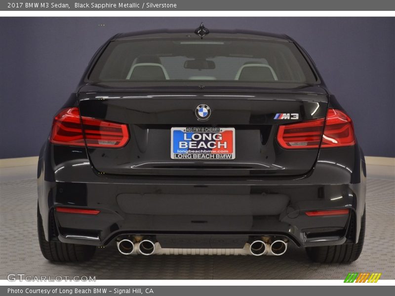 Black Sapphire Metallic / Silverstone 2017 BMW M3 Sedan