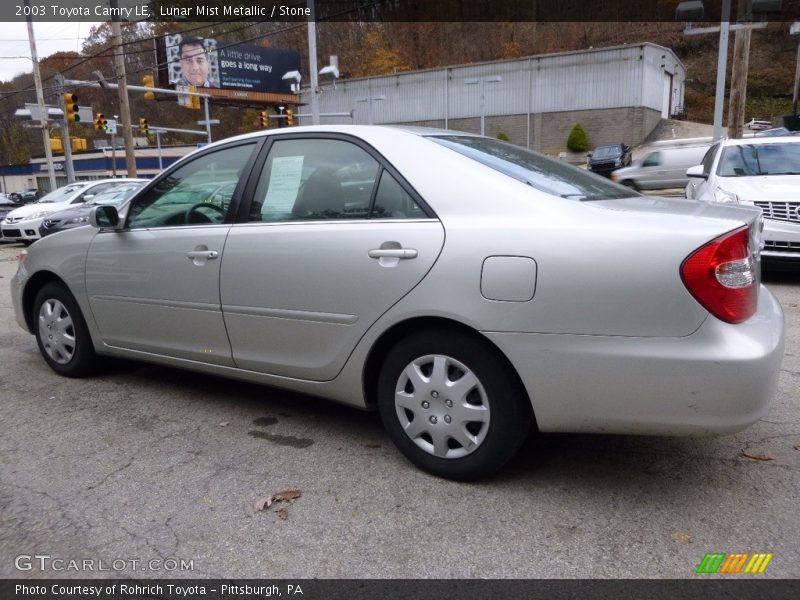 Lunar Mist Metallic / Stone 2003 Toyota Camry LE
