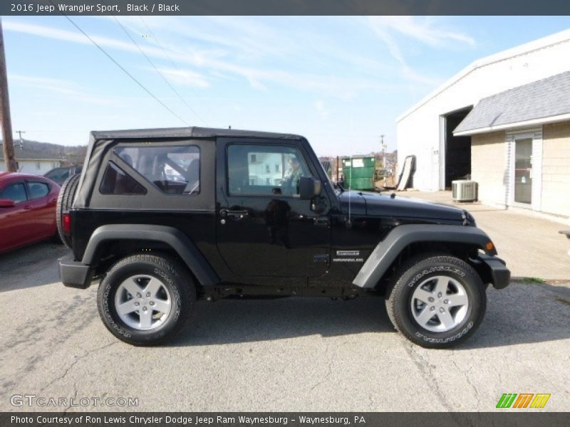 Black / Black 2016 Jeep Wrangler Sport