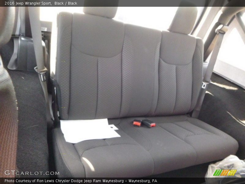 Black / Black 2016 Jeep Wrangler Sport