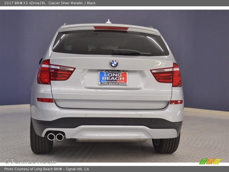 Glacier Silver Metallic / Black 2017 BMW X3 sDrive28i