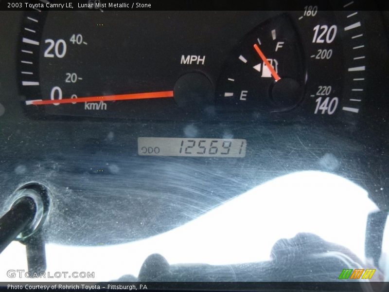 Lunar Mist Metallic / Stone 2003 Toyota Camry LE