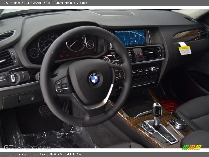 Glacier Silver Metallic / Black 2017 BMW X3 sDrive28i