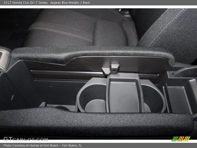 Aegean Blue Metallic / Black 2017 Honda Civic EX-T Sedan