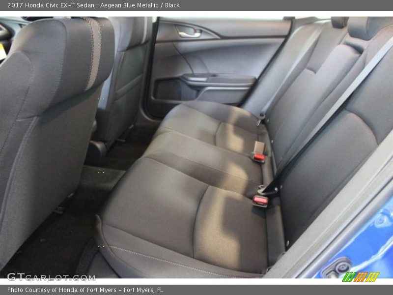 Aegean Blue Metallic / Black 2017 Honda Civic EX-T Sedan