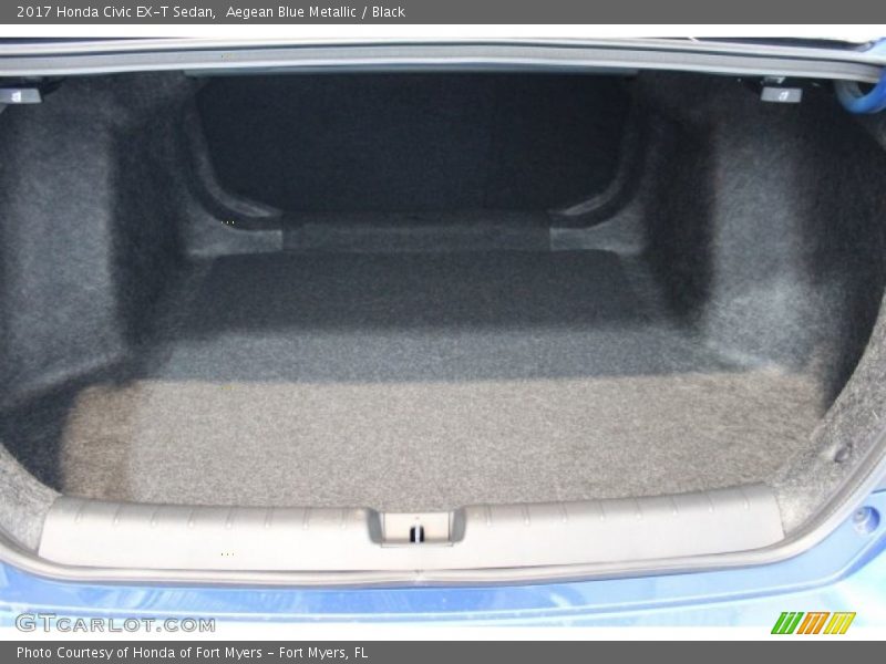 Aegean Blue Metallic / Black 2017 Honda Civic EX-T Sedan