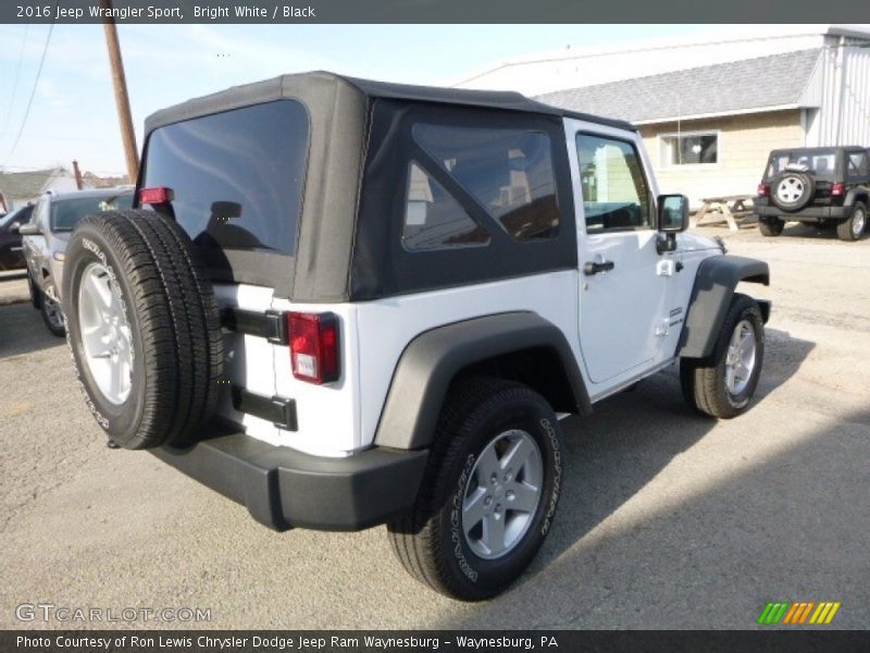 Bright White / Black 2016 Jeep Wrangler Sport