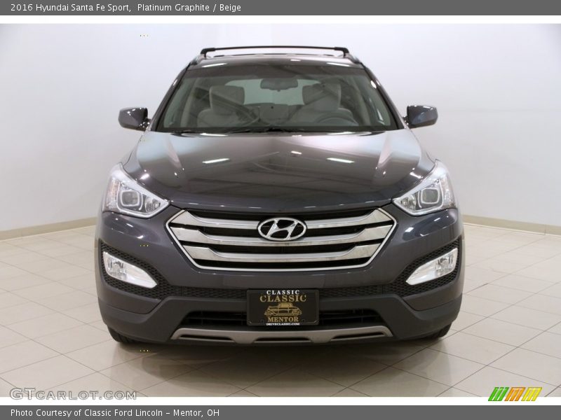 Platinum Graphite / Beige 2016 Hyundai Santa Fe Sport