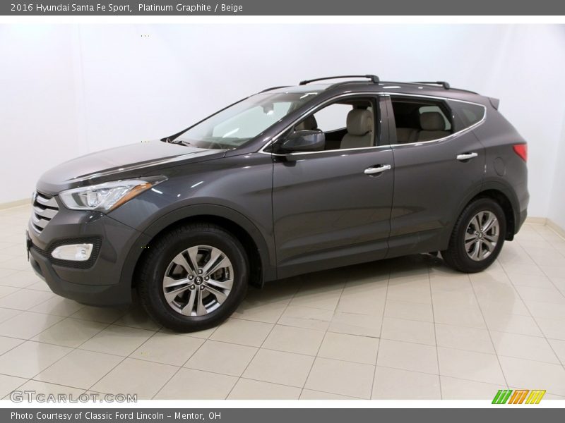 Platinum Graphite / Beige 2016 Hyundai Santa Fe Sport