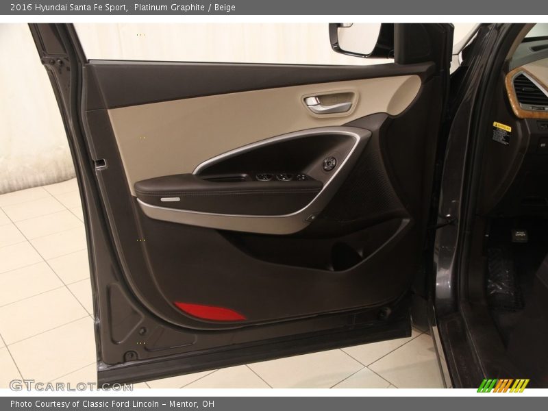 Platinum Graphite / Beige 2016 Hyundai Santa Fe Sport