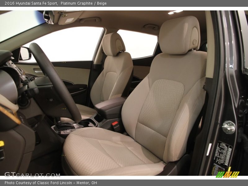 Platinum Graphite / Beige 2016 Hyundai Santa Fe Sport