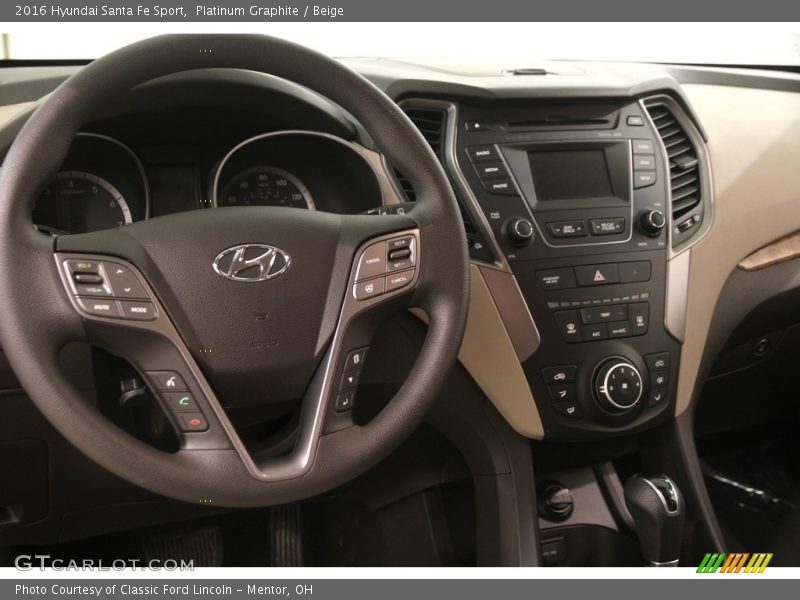 Platinum Graphite / Beige 2016 Hyundai Santa Fe Sport
