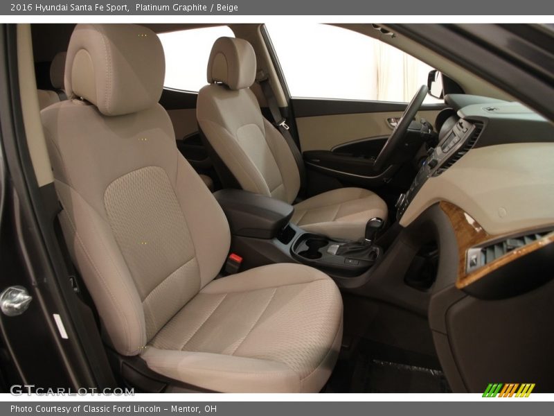 Platinum Graphite / Beige 2016 Hyundai Santa Fe Sport