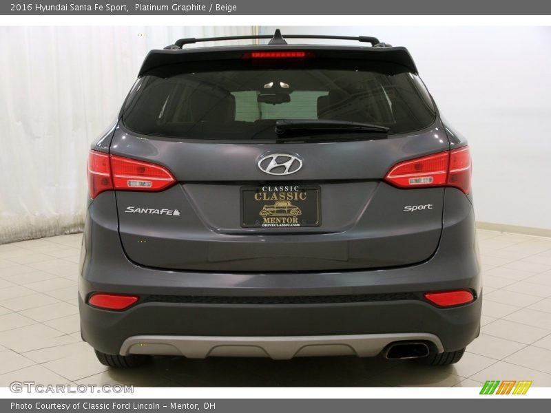 Platinum Graphite / Beige 2016 Hyundai Santa Fe Sport