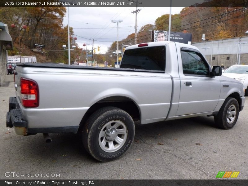 Silver Metallic / Medium Dark Flint 2009 Ford Ranger XLT Regular Cab