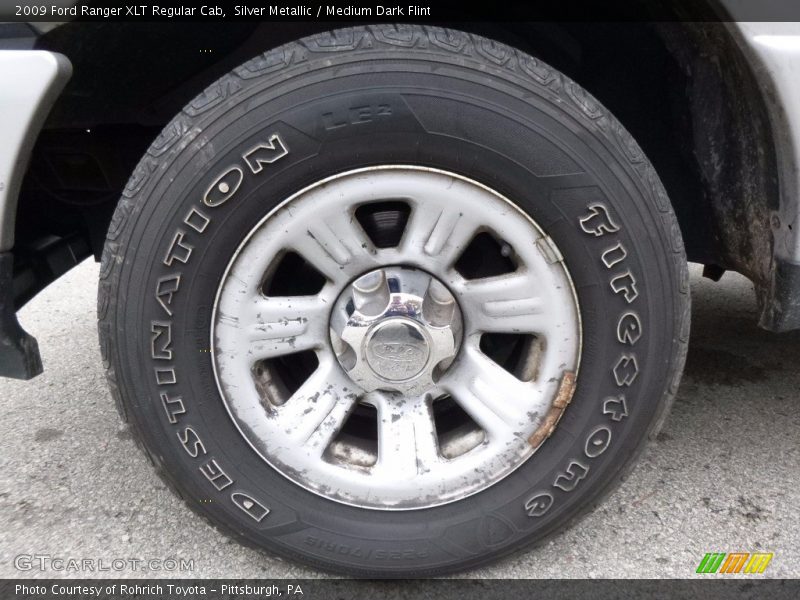Silver Metallic / Medium Dark Flint 2009 Ford Ranger XLT Regular Cab