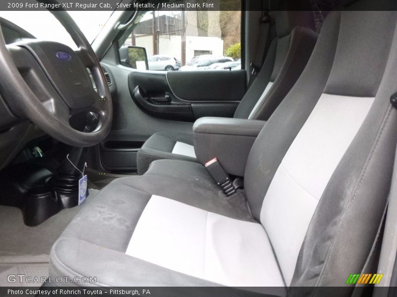Silver Metallic / Medium Dark Flint 2009 Ford Ranger XLT Regular Cab