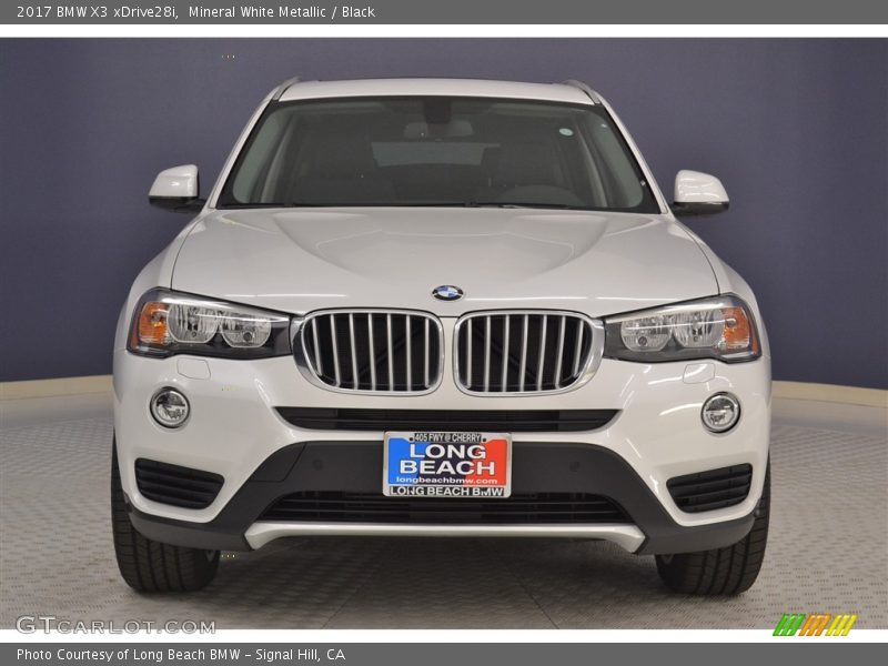 Mineral White Metallic / Black 2017 BMW X3 xDrive28i