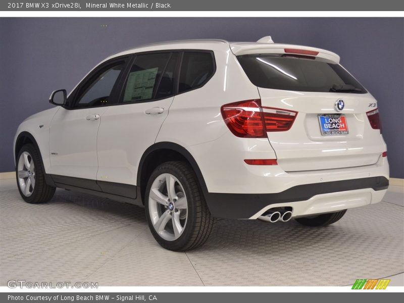 Mineral White Metallic / Black 2017 BMW X3 xDrive28i