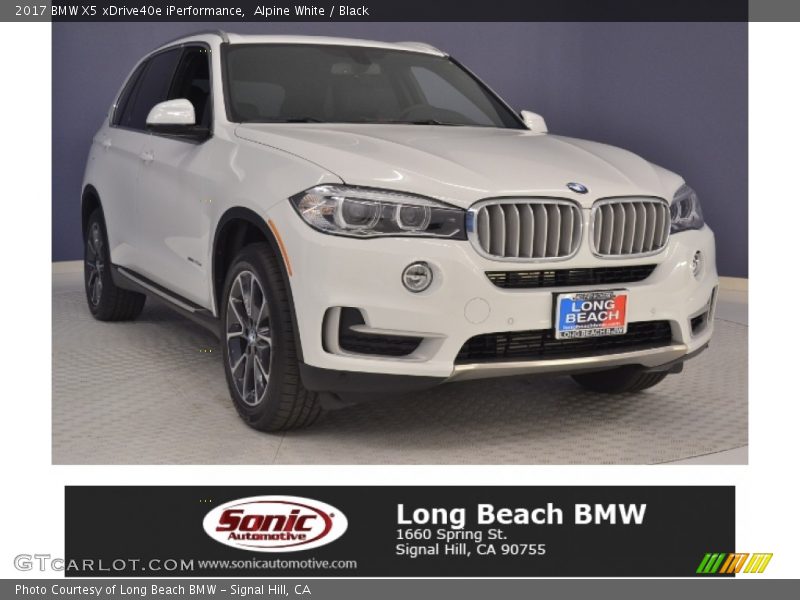 Alpine White / Black 2017 BMW X5 xDrive40e iPerformance