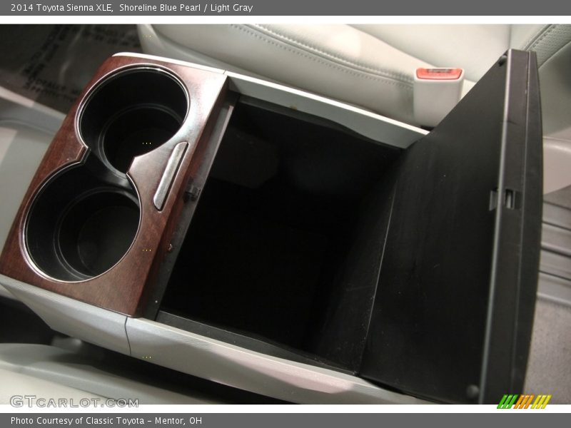 Shoreline Blue Pearl / Light Gray 2014 Toyota Sienna XLE