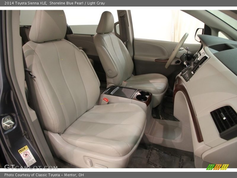 Shoreline Blue Pearl / Light Gray 2014 Toyota Sienna XLE