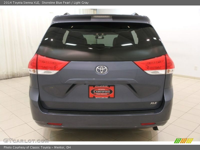 Shoreline Blue Pearl / Light Gray 2014 Toyota Sienna XLE