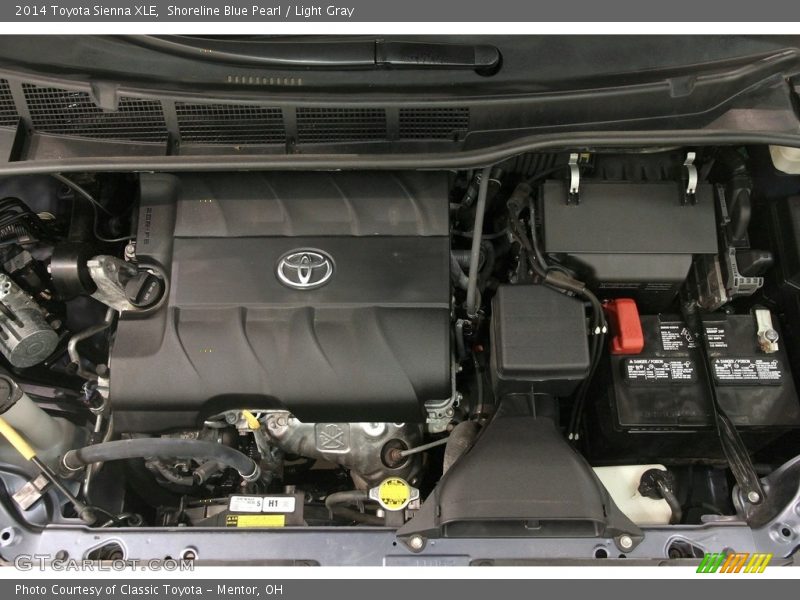 Shoreline Blue Pearl / Light Gray 2014 Toyota Sienna XLE