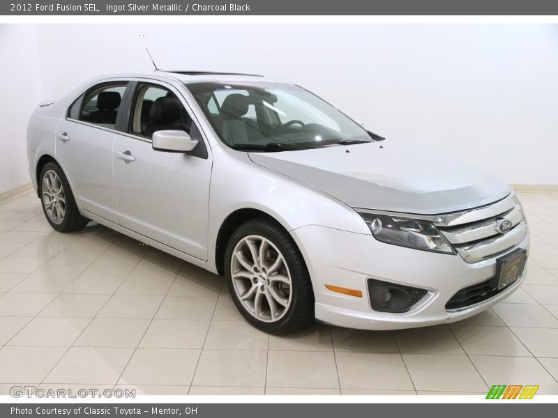Ingot Silver Metallic / Charcoal Black 2012 Ford Fusion SEL