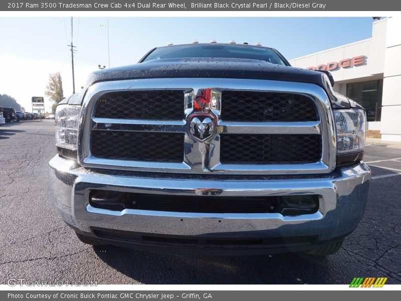 Brilliant Black Crystal Pearl / Black/Diesel Gray 2017 Ram 3500 Tradesman Crew Cab 4x4 Dual Rear Wheel