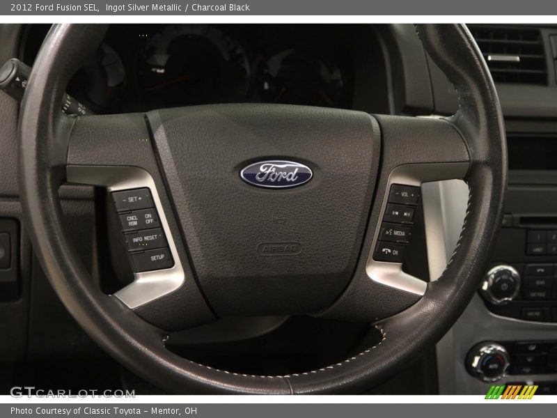 Ingot Silver Metallic / Charcoal Black 2012 Ford Fusion SEL