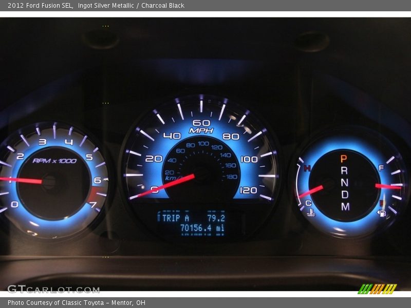 Ingot Silver Metallic / Charcoal Black 2012 Ford Fusion SEL