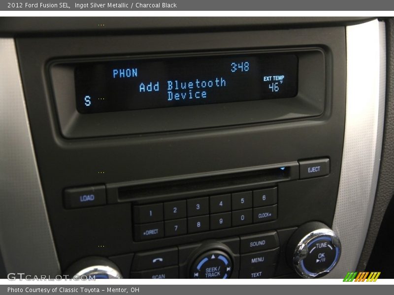 Ingot Silver Metallic / Charcoal Black 2012 Ford Fusion SEL