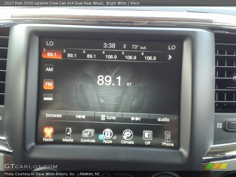 Controls of 2017 3500 Laramie Crew Cab 4x4 Dual Rear Wheel