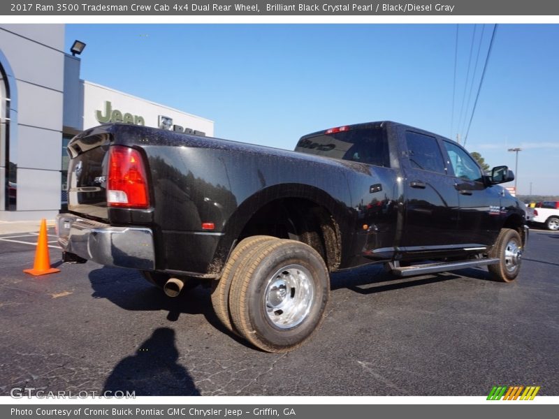 Brilliant Black Crystal Pearl / Black/Diesel Gray 2017 Ram 3500 Tradesman Crew Cab 4x4 Dual Rear Wheel