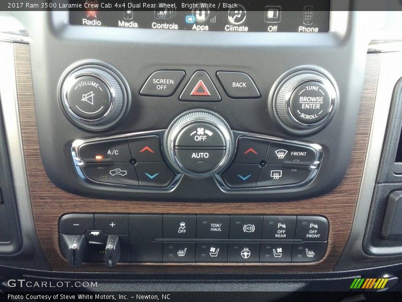 Controls of 2017 3500 Laramie Crew Cab 4x4 Dual Rear Wheel