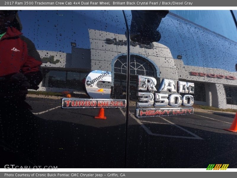 Brilliant Black Crystal Pearl / Black/Diesel Gray 2017 Ram 3500 Tradesman Crew Cab 4x4 Dual Rear Wheel