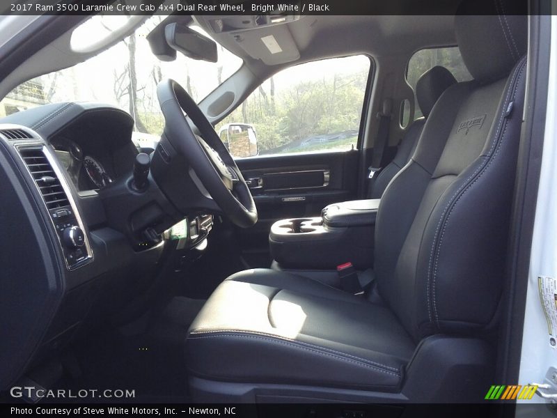 Bright White / Black 2017 Ram 3500 Laramie Crew Cab 4x4 Dual Rear Wheel