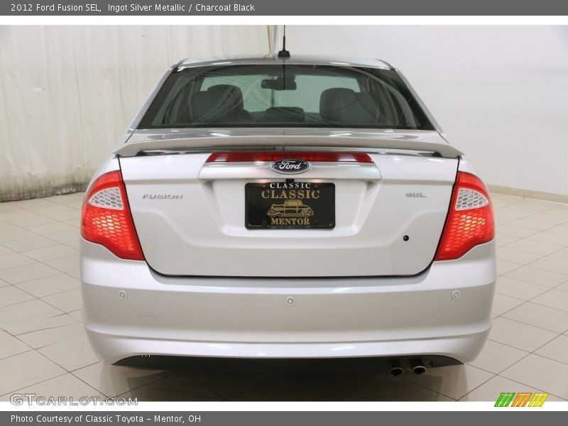Ingot Silver Metallic / Charcoal Black 2012 Ford Fusion SEL