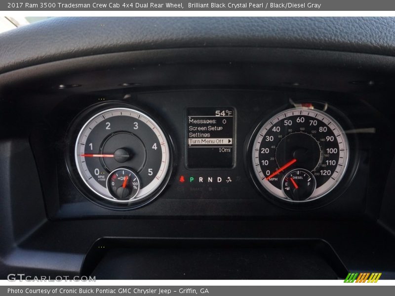  2017 3500 Tradesman Crew Cab 4x4 Dual Rear Wheel Tradesman Crew Cab 4x4 Dual Rear Wheel Gauges