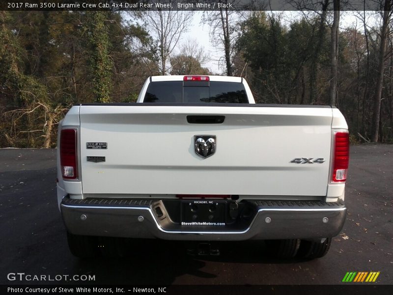 Bright White / Black 2017 Ram 3500 Laramie Crew Cab 4x4 Dual Rear Wheel
