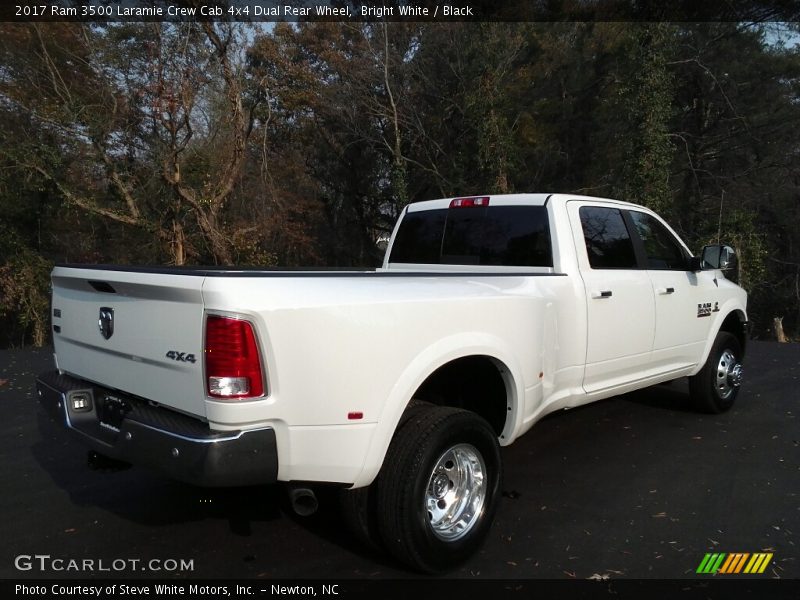 Bright White / Black 2017 Ram 3500 Laramie Crew Cab 4x4 Dual Rear Wheel
