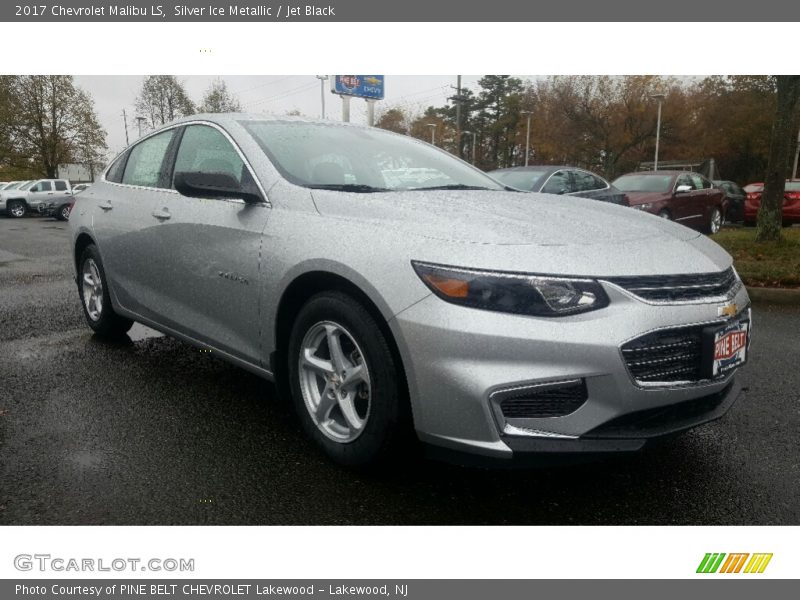 Silver Ice Metallic / Jet Black 2017 Chevrolet Malibu LS