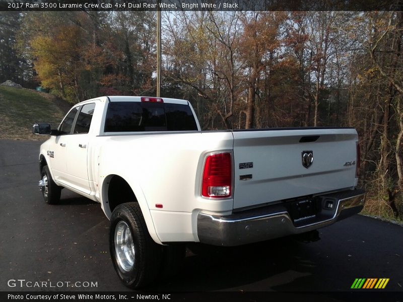 Bright White / Black 2017 Ram 3500 Laramie Crew Cab 4x4 Dual Rear Wheel
