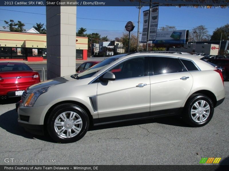 Silver Coast Metallic / Ebony/Ebony 2013 Cadillac SRX FWD