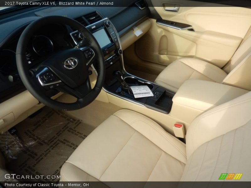 Front Seat of 2017 Camry XLE V6