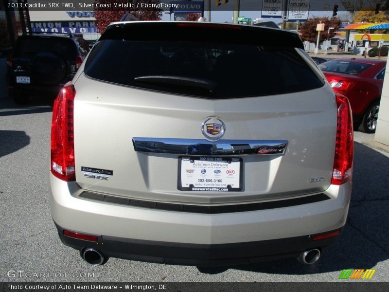 Silver Coast Metallic / Ebony/Ebony 2013 Cadillac SRX FWD