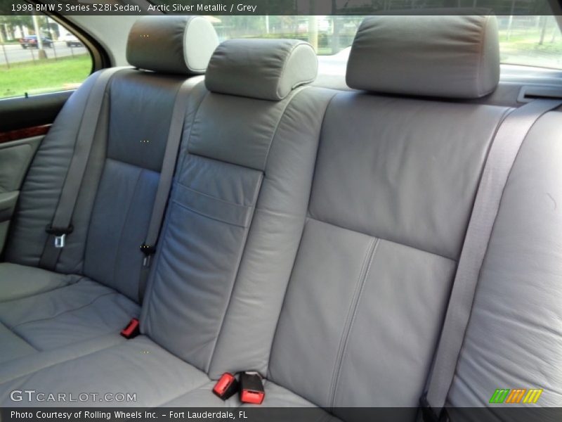 Arctic Silver Metallic / Grey 1998 BMW 5 Series 528i Sedan