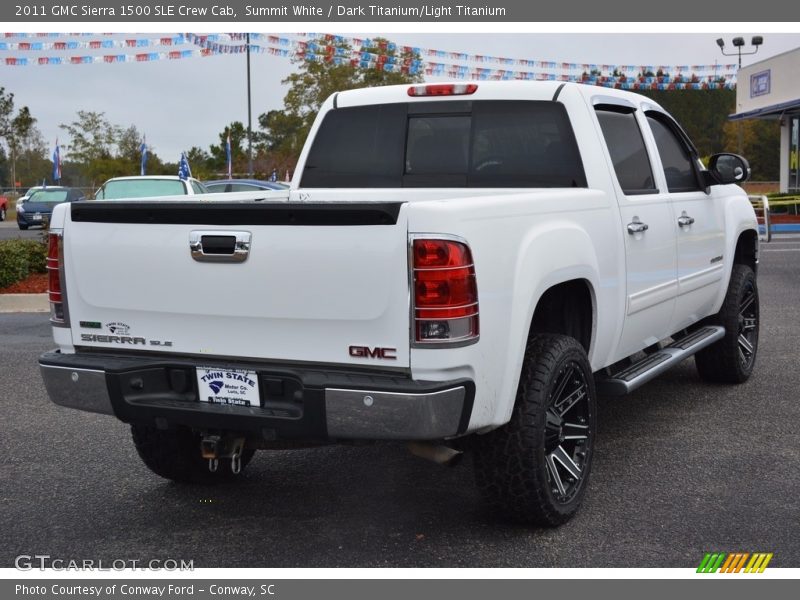 Summit White / Dark Titanium/Light Titanium 2011 GMC Sierra 1500 SLE Crew Cab