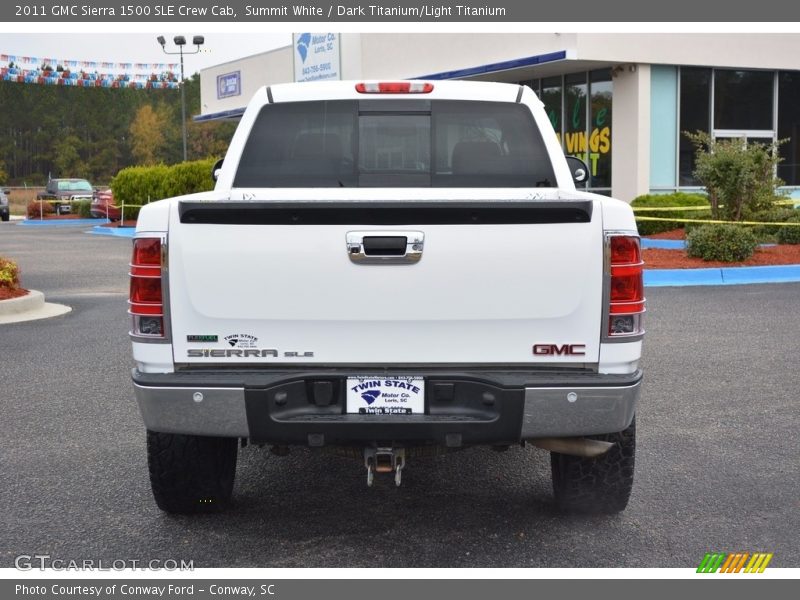 Summit White / Dark Titanium/Light Titanium 2011 GMC Sierra 1500 SLE Crew Cab